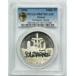 100.000 złotych 1990 Solidarność - TYP A - PCGS PR67 DCAM - JAK LUSTRZANKA