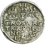 Sigismund III. Vasa, Trojak Olkusz 1595 - DREIBEINIGER Pfeil hinter Krone