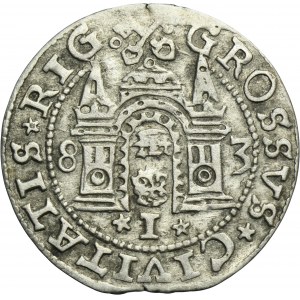 Stephen Bathory, Groschen Riga 1583 - L