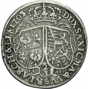 August II the Strong, 2/3 Thaler (gulden) Drezno 1703 ILH - VERY RARE