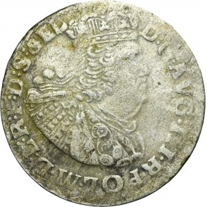 Augustus III of Poland, 6 Groschen Danzig 1763 REOE - date not separated by letter E