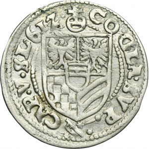 Silesia, Duchy of Münsterberg-Oels, Karl II, 3 Kreuzer Oels 1612