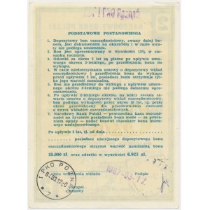 2-letni Depozytowy Bon Oszczędnościowy PKO, 25 000 zł