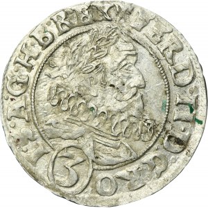 Silesia, Habsburg rule, Ferdinand II, 3 Kreuzer Breslau 1627 HR