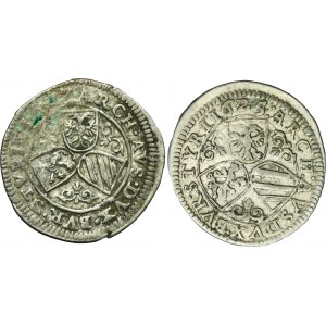 Lot, Austria, Ferdynand II, 3 Kreuzer (2 pcs.)