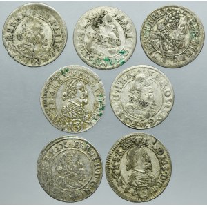 Lot, Austria, Ferdinand II, 3 Kreuzer (7 pcs.)