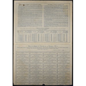 Warszawa, 4,5% pożyczka m. st. Warszawy 1931, obligacja 1.420 franków fr.
