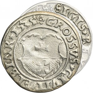 Sigismund I the Old, Groschen Elbing 1535 - PRVSS - VERY RARE, without I in the title