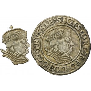 Sigismund I the Old, Groschen Thorn 1535 - PRVSSIE/PRVSSIE - VERY RARE