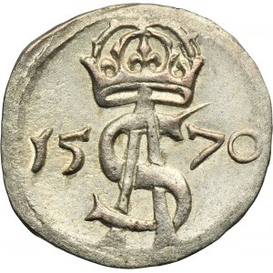 Sigismund II August, 2 Denarius Vilnius 1570