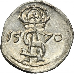 Sigismund II August, 2 Denarius Vilnius 1570
