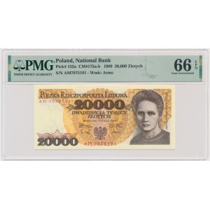 20,000 zl 1989 - AM - PMG 66 EPQ