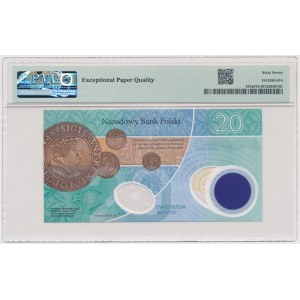 20 złotych 2023 - M. Kopernik - PMG 67 EPQ - niski numer