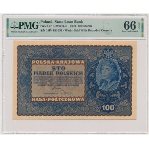 100 marek 1919 - IH Serja V - PMG 66 EPQ