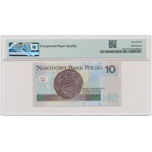 10 złotych 1994 - YD - PMG 67 EPQ - seria zastępcza