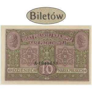 10 marek 1916 - Generał - Biletów - RZADKI