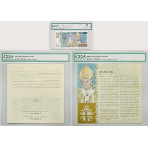 50 złotych 2006 - Jan Paweł II - GDA 65 EPQ - z holderem i folderem (3 szt.)