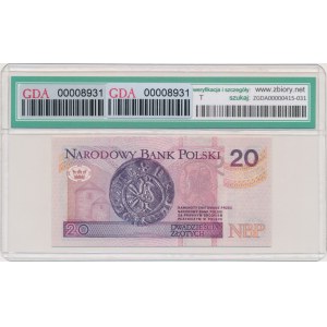 20 złotych 1994 - YD - GDA 63 EPQ - seria zastępcza
