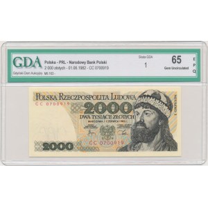 2.000 złotych 1982 - CC - GDA 65 EPQ