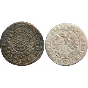 Satz, Schlesien und Schlesien unter habsburgischer Herrschaft, 1 Krajcar (2 Stück).