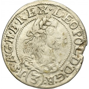 Hungary, Leopold I, 3 Kreuzer Kremnitz 1666 KB