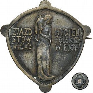 Badge of the 1st Congress of Polish Hygienists in Lviv 1914