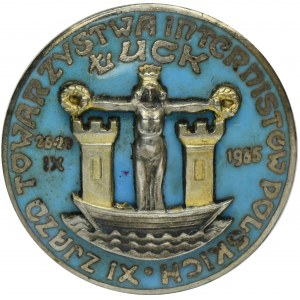 Badge of the 11th Congress of the Society of Polish Internal Medicine Specialists, Lutsk 1935