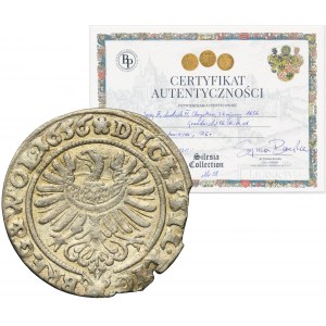 Silesia, Duchy of Liegnitz-Brieg-Wohlau, Georg III, Ludwig IV, Christian, 3 Kreuzer Brieg 1656 - RARE, ILUSTRATED