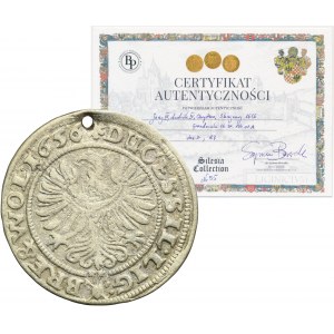 Silesia, Duchy of Liegnitz-Brieg-Wohlau, Georg III, Ludwig IV, Christian, 3 Kreuzer Brieg 1656 - RARE, ILUSTRATED