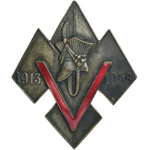 Badge of the 35th anniversary of the 5th Poznań Scout Troop named after Fr. Józef Poniatowski