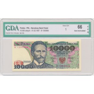 10.000 złotych 1987 - B - GDA 66 EPQ