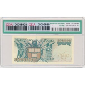 500.000 złotych 1993 - AA - GDA 30 - bardzo rzadkie