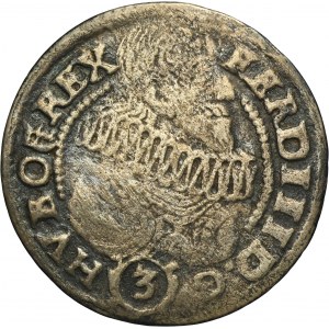 Silesia, Hasburg rule, Ferdinand III, 3 Kreuzer Glatz 1637 HR