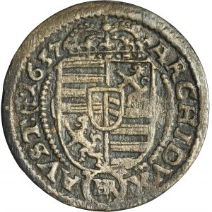 Silesia, Hasburg rule, Ferdinand III, 3 Kreuzer Glatz 1637 HR