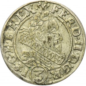 Silesia, Habsburg rule, Ferdinand II, 3 Kreuzer Breslau 1630 HR