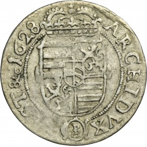 Silesia, Habsburg rule, Ferdinand III, 3 Kreuzer Glatz 1628 PH