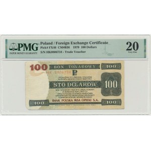 Pewex, 100 dolarów 1979 - PMG 20