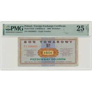 Pewex, 50 dolarów 1969 - FI - PMG 25 NET
