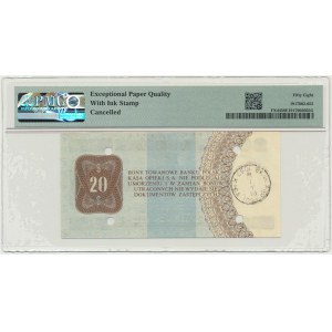 Pewex, 20 dolarów 1979 - HH - PMG 58 EPQ