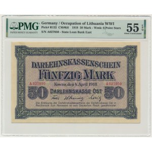 Kowno, 50 Mark 1918 - A - PMG 55 EPQ