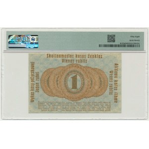 Posen, 1 Ruble 1916 - short clause (P3c) - PMG 58