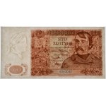 100 złotych 1939 - K - PMG 58 EPQ