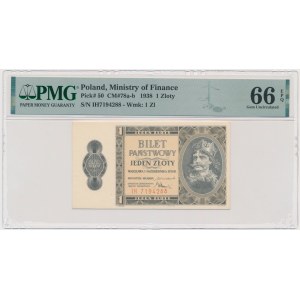 1 złoty 1938 - IH - PMG 66 EPQ