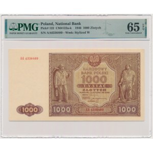 1.000 złotych 1946 - AA - PMG 65 EPQ