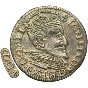 Sigismund III Vasa, 3 Groschen Riga 1595 - LI