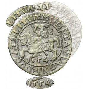 Sigismund II August, 1/2 Groschen Vilnius 1554 - RARE, LI/LITVA