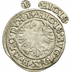 Sigismund II August, 1/2 Groschen Vilnius 1545 - RARE, L/LTIV