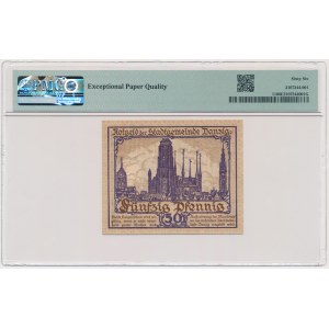 Danzig, 50 fenig 1919 - fialová - PMG 66 EPQ
