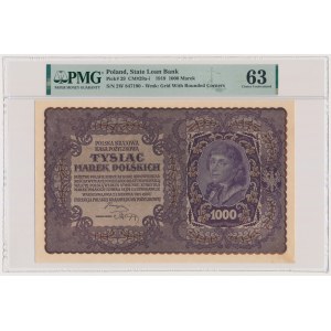 1,000 marks 1919 - II Series W - PMG 63