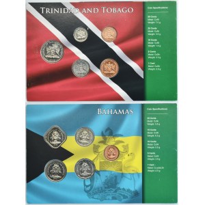 Lot, Bahamas and Trinidad and Tobago, Two vintage sets (10 pcs.)